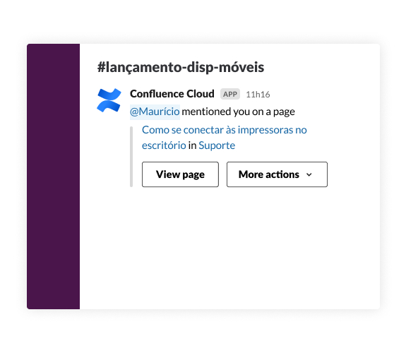 Como usar o Confluence no Slack