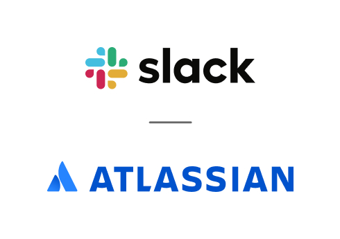 An image showing Slack and Atlassian as partners