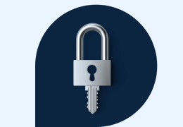 Illustrated graphic of a lock