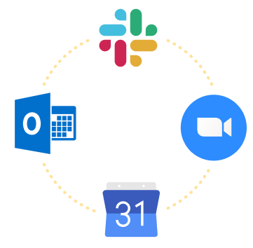 Integra Slack e Zoom con varie app di calendario