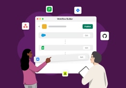 Abstract image of Slack apps and 3party apps coming together